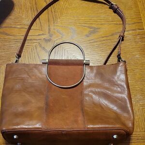 Elegant Brown Leather Handbag